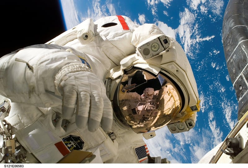 Spacecraft in space